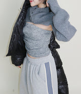 Monk String Shirring Piping Short Padded (Filling 100% Wellon)