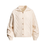 Elora Twist Cable Sweater Cardigan
