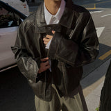 ASCLO Raven Washing Leather Jacket (2color)