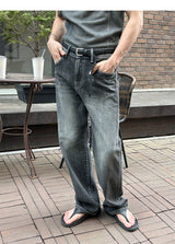[MUSCLE FIT] Slit mock neck half knit(3color)