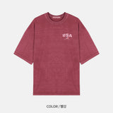 LMN リオUSAピグメント半袖Tシャツ (4 colors)