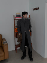Pleddy French Chin Strap Wool Coat (2color)