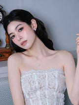 RV-DQ Pave Chain Earrings_Silver