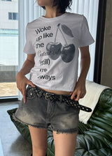 VINTAGE CAMO DENIM SHORTS