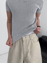 PD Ribbed Muscle Fit Short Sleeve T-Shirt (3C)