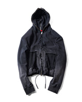PANELED PADDED ジップウォッシュドフーディー