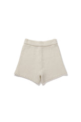 Leaf knit pants_ivory