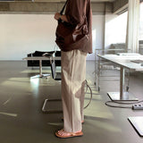 LMN Nomace コットンクーリネンバンディングワイドパンツ (6 colors)