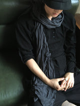 Niel Slub Roll-up Henley Long-Sleeve 3C