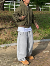 バルーンダブルニースウェットパンツ