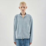 Fickle 2-WAY full zip-up / Blue gray