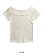 [1+1] Everyday U neck loose fit short sleeve T-shirt