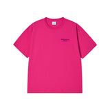 25FW ボーダーラインベーシックロゴショートスリーブTシャツ ホットピンク