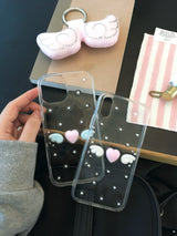[MADE] dot angel resin case (heart-pink & wings-white)