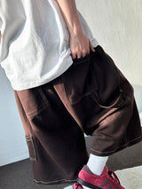 Ski Stitch Detail Carpenter Bermuda Shorts 5color