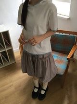 26SS★ [BAONHAUS] ラネンジカラー半袖フーディーTシャツ