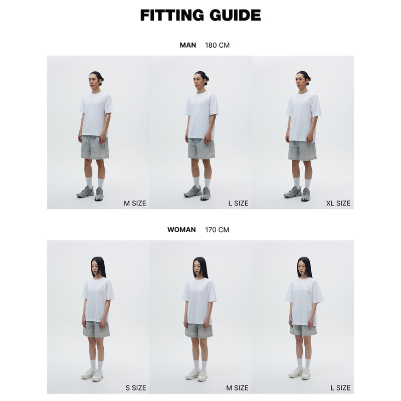 シマーハーフスリーブTシャツ (WHITE)