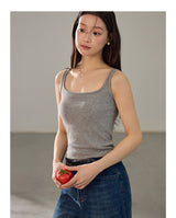 [1+1BOGO] Layered Double Strap Tank Top with Built-in Cups