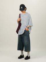 RUU Sand Washing Denim Bermuda Pants