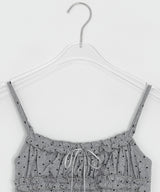 Gentil Frill Dot Layered Sleeveless Cardigan Set