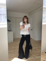 Rock chic belt bootcut pt