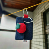 [MADE] デニムチェリートマトポーチ