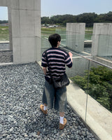 ヴェロカーブステッチバミューダデニムパンツ