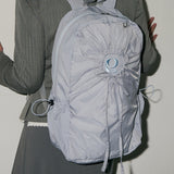 hole string po backpack (blue grey)