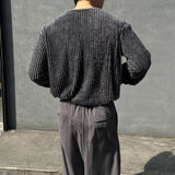 LMNアンゴラショルダーバートンストライプロングスリーブT(3 colors)