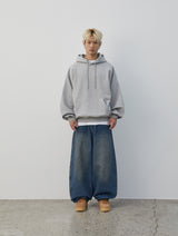 Oil Washed Denim Pants (Dirty Blue)
