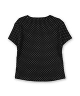 We Love It グラフィックドットTシャツ_ブラック