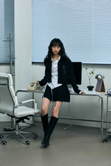 MILD CROP BLAZER / BLACK
