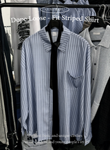 loose-fit striped shirt