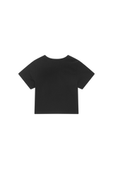 G.E CLUB CROPPED T-SHIRT [BLACK / WHITE]