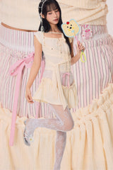 Dear Days Detachable Skorts (Cream)