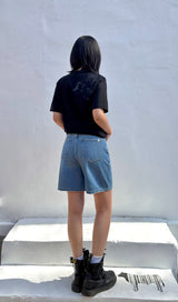 MEDIUM INDIGO DENIM SHORTS code 25008