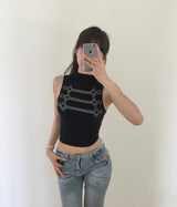 キャッチレオ&ローブーツカットデニムパンツ