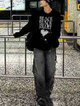 ブラックストリートニット