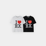 [Unisex] Semi crop heart t-shirts(2color)