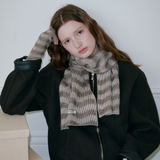 Moire Wave Muffler (Brown)
