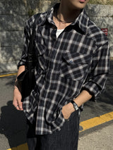 Autumn double check shirt