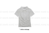 DRAPE LAYERED COLLAR TEE