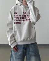 Stay Lettering Cropped Hoodie