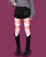 big button belt shorts (2color)