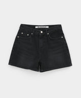 [B-DENIM] ウォッシングショート012 - BLACK