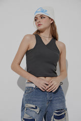 DOUBLE SLEEVELESS TOP
