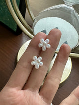 [92.5silver] 2ウェイフラワーパールピアス