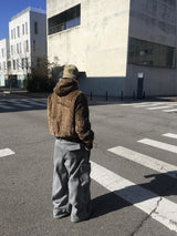 No.1507 camo&fur reversible bomber JK
