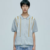 navajo ブークレニットカーディガン canal blue