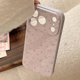 フラワー ドット パターン ソフト iPhone ケース
